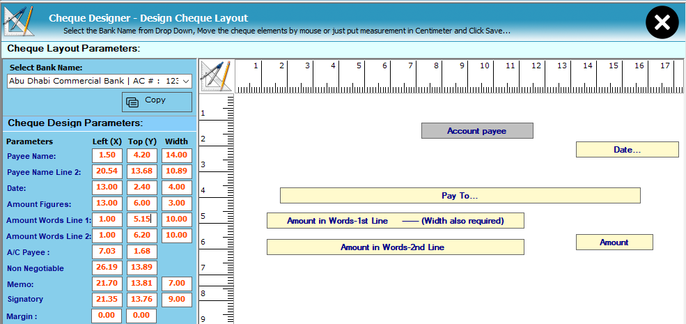 cheque template designer